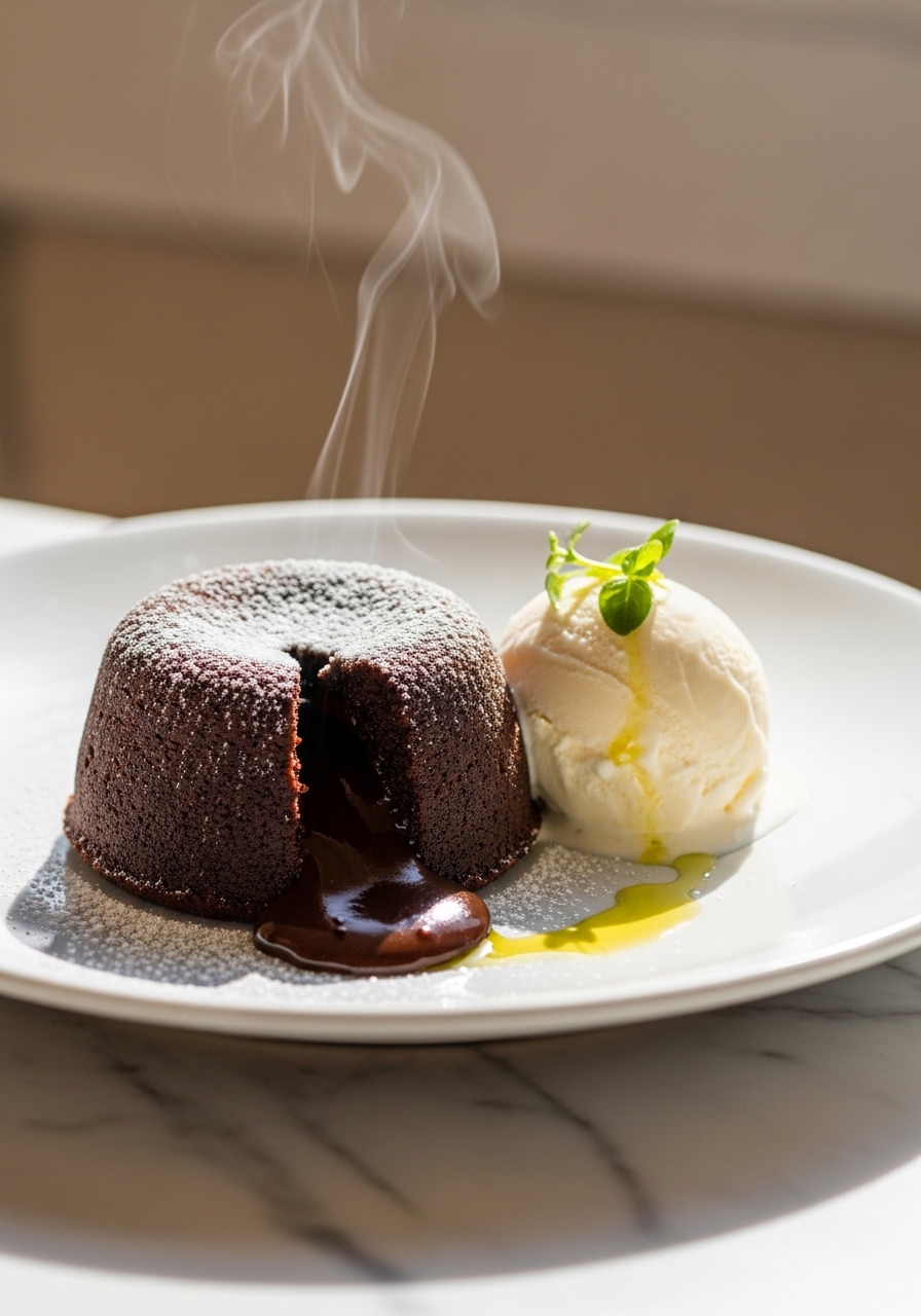 Tortino al cioccolato con cuore fondente
