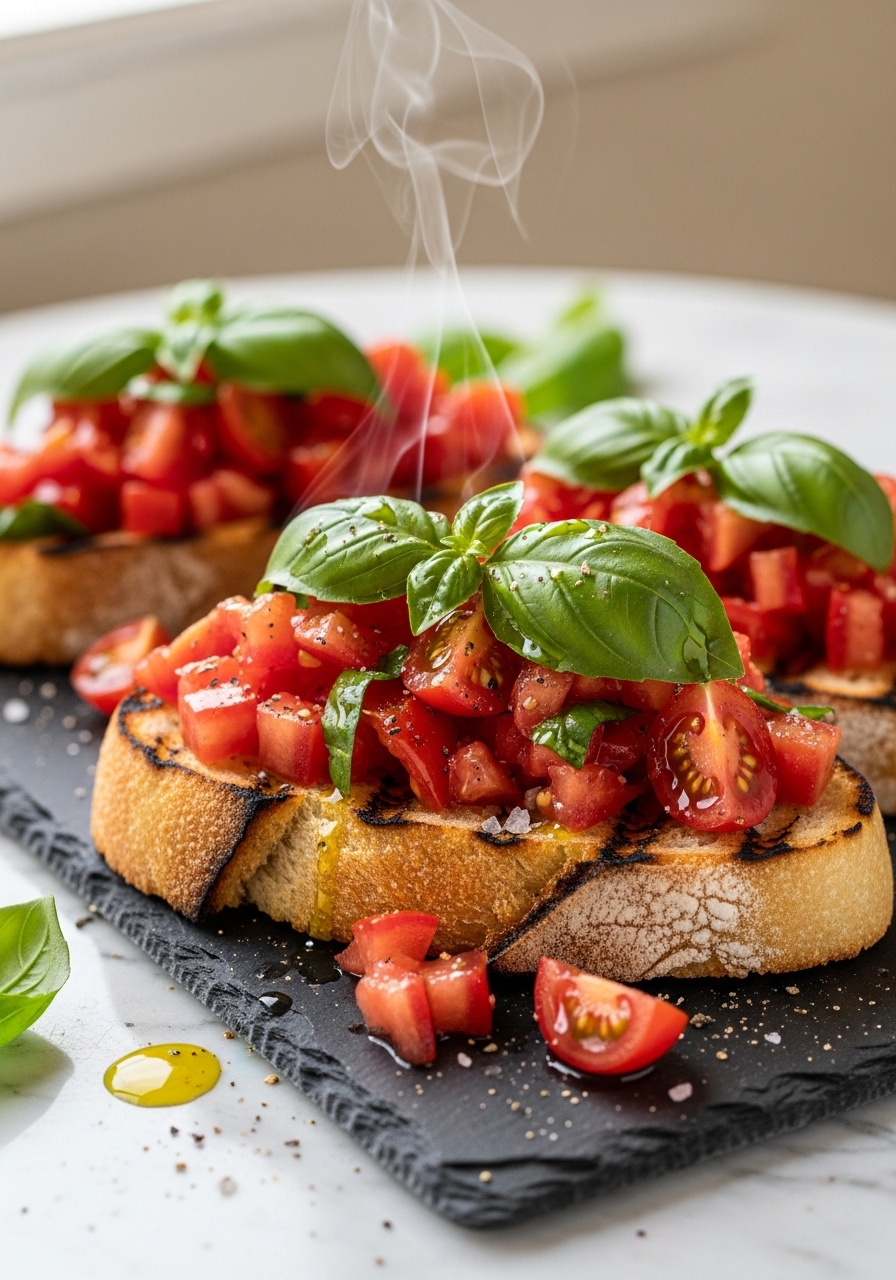 Bruschetta al Pomodoro Ricetta Originale — L'Antipasto Italiano Più Amato del Mondo