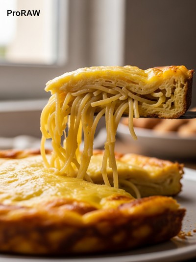 Frittata di Pasta Napoletana — Croccante e Golosa — dettaglio