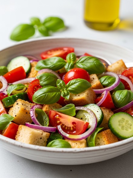 Panzanella Toscana — L'Insalata di Pane Estiva Originale