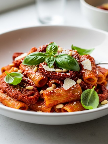 Pasta al Pesto Rosso Siciliano — Veloce e Irresistibile