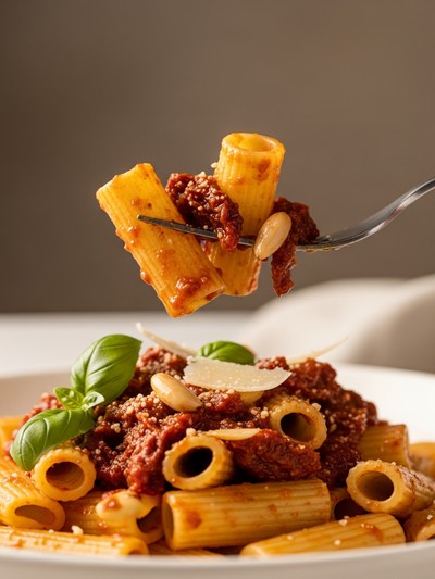 Pasta al Pesto Rosso Siciliano — Veloce e Irresistibile — dettaglio