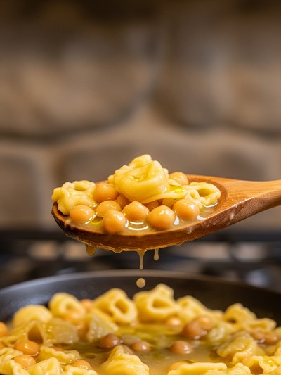 Pasta e Ceci Cremosa alla Napoletana — dettaglio