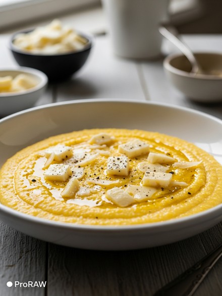 Polenta Cremosa al Formaggio — Comfort Food del Nord Italia
