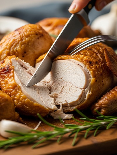 Pollo Arrosto al Forno — Croccante Fuori, Tenero Dentro — dettaglio