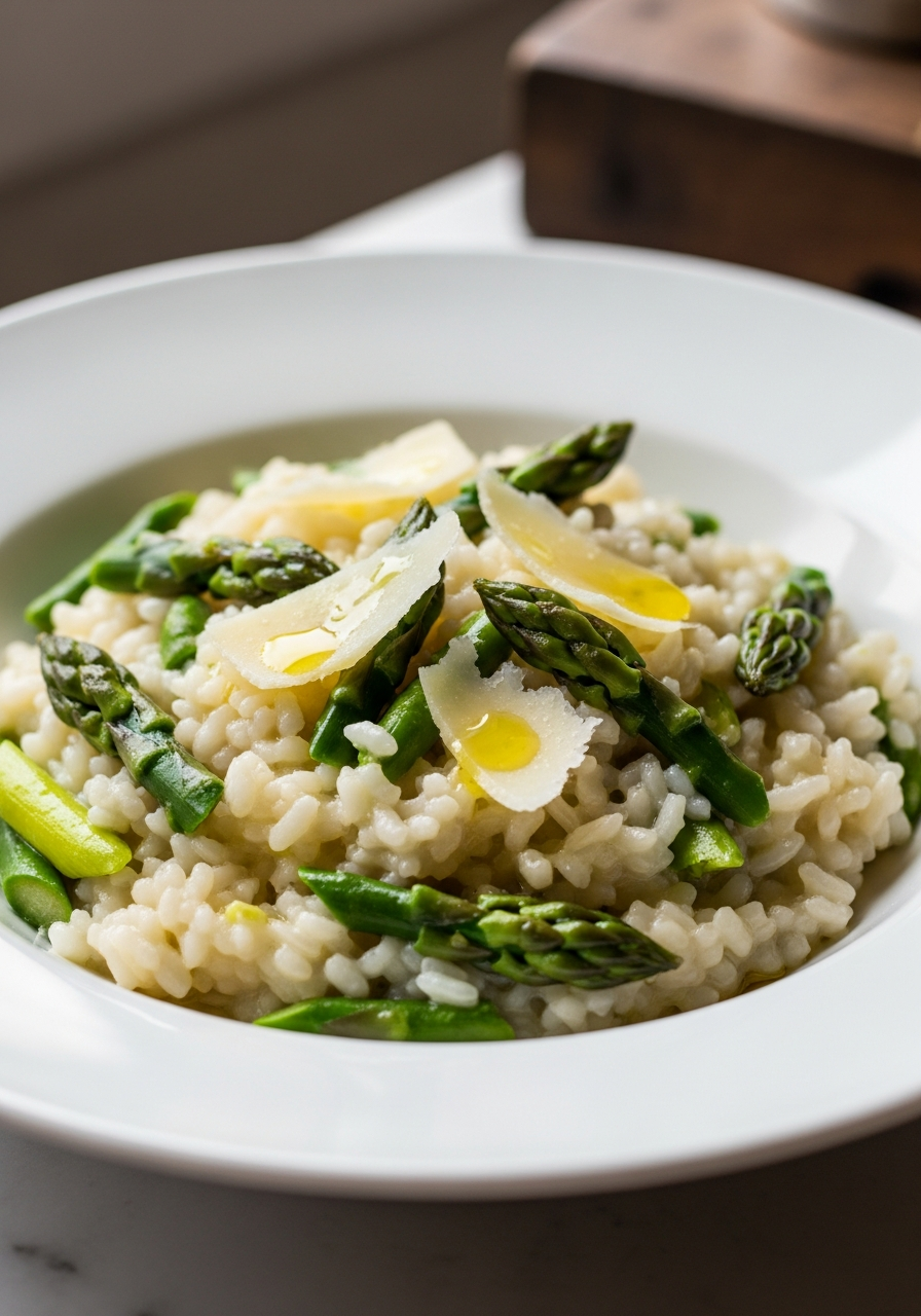 Risotto agli asparagi cremoso e primaverile — ricetta italiana perfetta