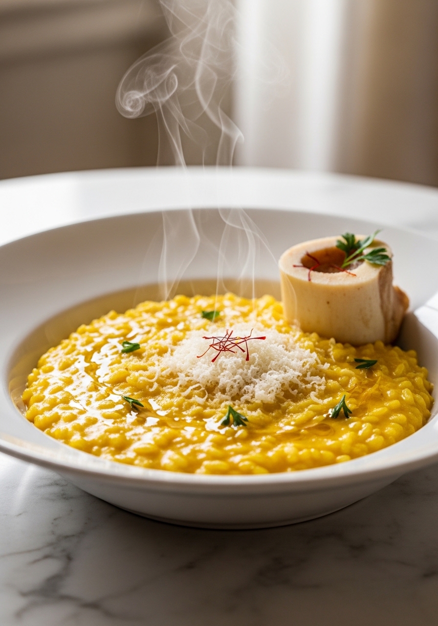Risotto alla Milanese Ricetta Originale — Il Risotto Giallo con lo Zafferano