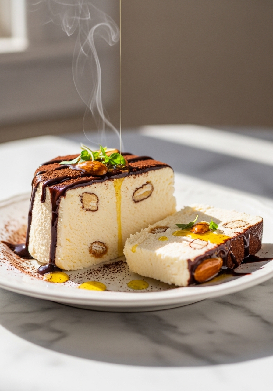 Semifreddo italiano al pistacchio e cioccolato