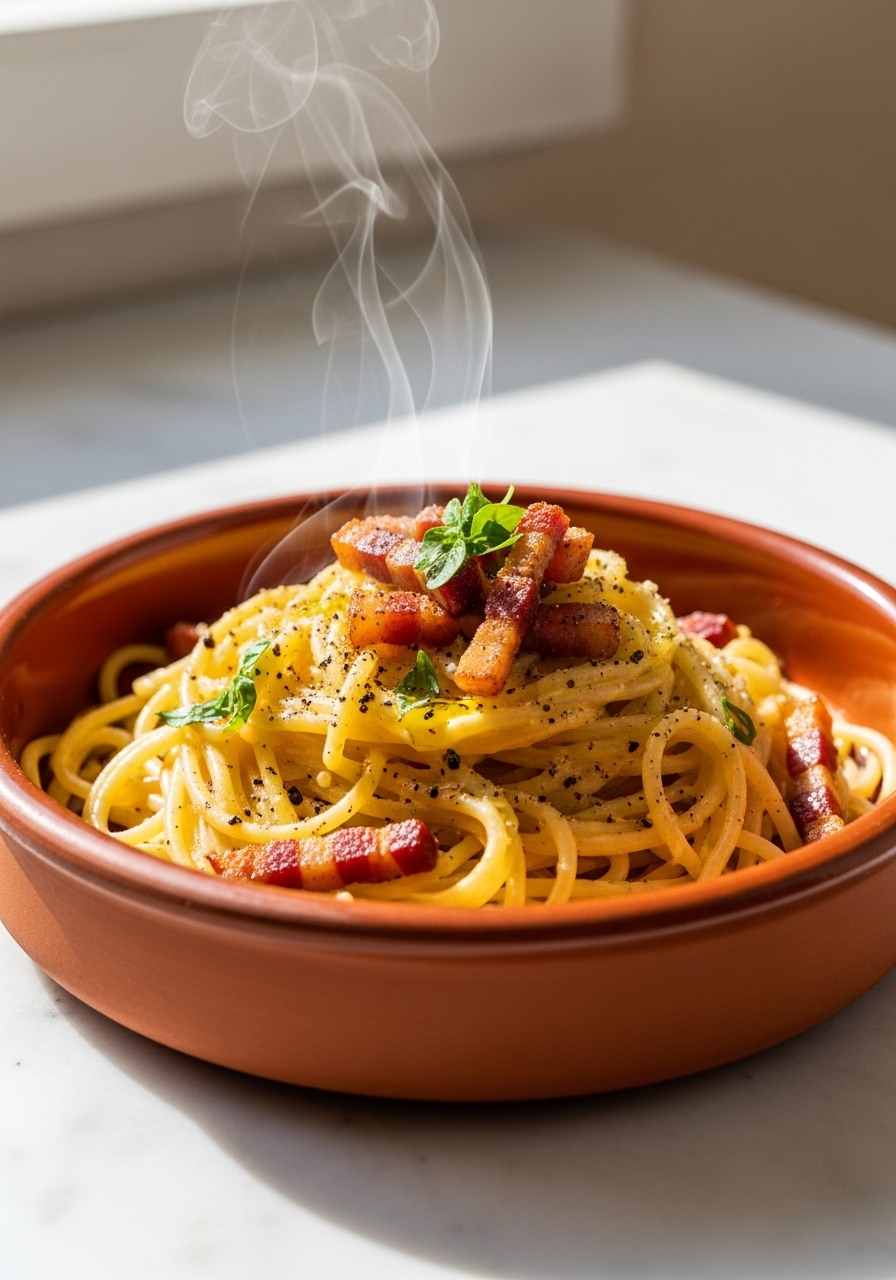 Spaghetti carbonara autentici romani
