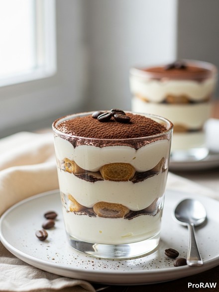 Tiramisù in Bicchiere — Monoporzione Scenografico