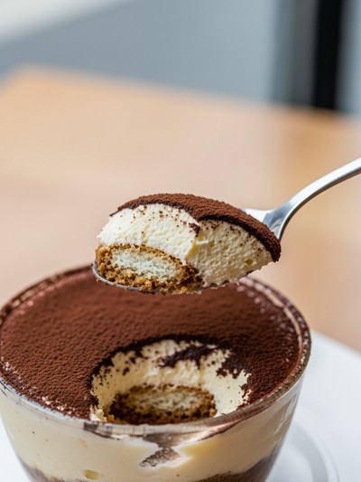 Tiramisù in Bicchiere — Monoporzione Scenografico — dettaglio