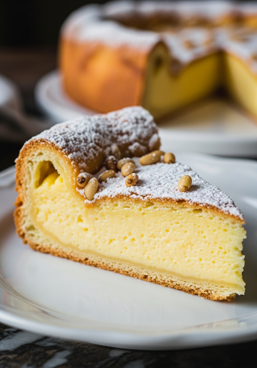 Torta della Nonna Ricetta Originale — La Crema Pasticcera e i Pinoli della Tradizione Toscana